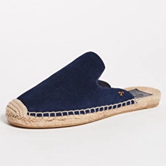 Tory Burch Shoes - Tory Burch Max Espadrilles Slide Royal Navy